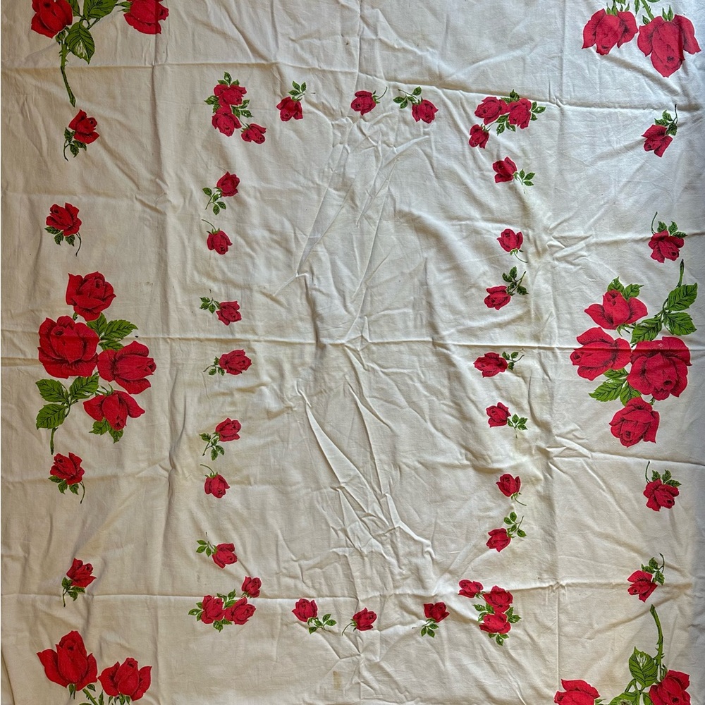 Vintage Rose Tablecloth